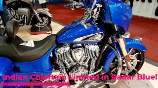 All New  Indian Chieftain Limited in Radar Blue!  - First Look