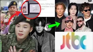 Маленький поступок доказывает славу Jimin; V и SUGA вновь появились; JTBC оклеветал SUGA и получил..