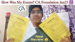 How Was My CA Foundation Exams 