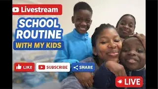 Getting My Kids Ready for School 🏫 | LIVE Morning Routine