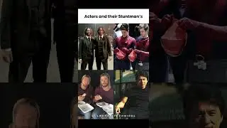 Actors with Their Stunt Doubles | But Jackie Chan Did It All Himself 😮🔥