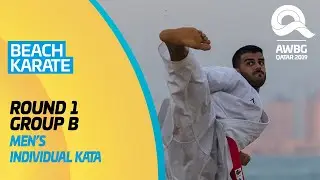 Karate - Men's Individual Kata | Round 1 - Group B | ANOC World Beach Games Qatar 2019 | Full Length
