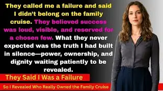 They Said I Was a Failure&mdash;So I Revealed Who Really Owned the Family Cruise
