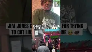 JIM JONES CHECKS WOMEN FOR TRYING TO CUT LINE @ TURKEY DRIVE 😳 🦃#thehardestblackese #la #jimjones