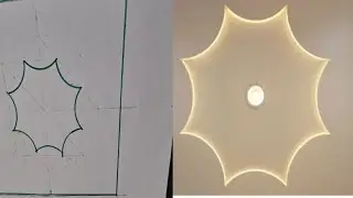 New Circle Pop Ceiling Design Marking | Drawing By @mspopdesign