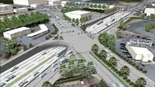 SPUI (Single Point Urban Interchange) at Hydraulic Road