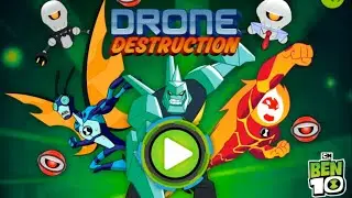 Ben 10 Drone Destruction - Stinkfly  Gameplay (CN Games)