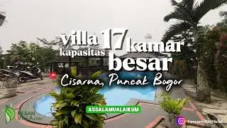 VILLA 17 KAMAR DI PUNCAK | Private Pool, Aula Meeting, Parkir Bus 3/4  | Cocok Rombongan & Gathering