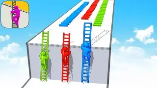 New Satisfying Mobile Game Ladder Masters 🪜🔥Top TikTok Gameplay (Android, iOS)Walkthrough All Levels