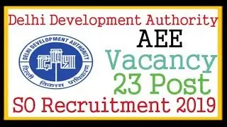 Delhi Development Authority (DDA) Assistant Executive Engineer AEE Recruitment 2019