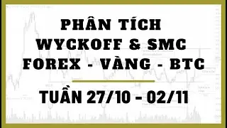 ✅ Ph&acirc;n T&iacute;ch FOREX - V&Agrave;NG - BITCOIN Tuần 27/10-02/11 Theo Phương Ph&aacute;p WYCKOFF & SMC | TraderViet