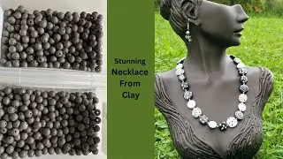 Crafting Ceramic Beads from Clay: Creating a Stunning Necklace | Step-by-Step Tutorial