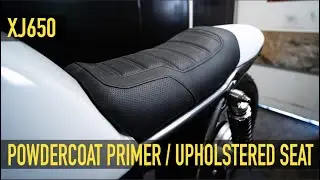 XJ650 Build Part 43 - POWDER COAT PRIMER / SEAT UPHOLSTERED