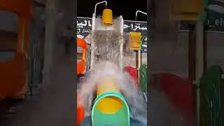 Big bucket of water splashing is blessing