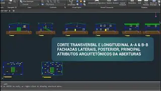 TUTORIAL 2 | Projeção de Corte A-A e B-B e Fachadas na Planta da Casa
