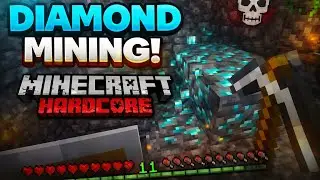 Diamond Mining in Minecraft Hardcore 😈 | No Death Challenge 