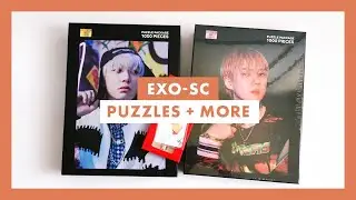 Unboxing ♡ EXO-SC 세훈&찬열 1 Billion Views Puzzles + Baekhyun 백현 Delight Projection Keyring