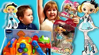 Куклы Ку Ку Харадзюку Kuu Kuu Harajuku G Doll и автовоз Vtech car carrier | Распаковка Поля и Никита