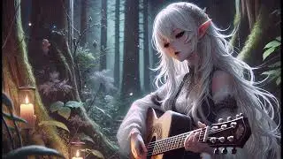Dark fantasy Celtic folk nostalgic acoustic guitar, sleep study relax focus