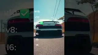 Inline 4 to W16 Engine Sound Progression PT4