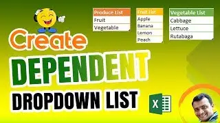 How to Create Dependent Drop Down List Using INDIRECT FUNCTION in Excel Bangla