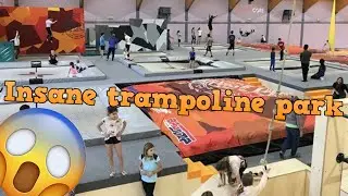 Insane tricks in huge trampoline park!!! (bouncelab)