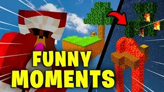 Minecraft Skyblock is INSANE! (Survival World Funny Moments)