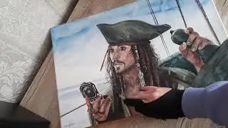 How I paint Captain Jack Sparrow from Pirates of the Caribbean