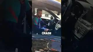 Месси разбивает свою машину! 😱