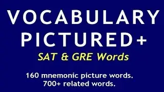 한션 Sean : REVIEW 11 / 16《 VOCABULARY&nbsp; PICTURED+ 》 SAT & GRE Words