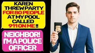 HOA Karen Calls 911 on me! I am police officer and Owner of this land and house with a pool! r/MC