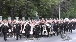 Grobari korteo pred derbi 08.05.2013
