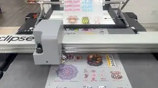 DTF Roll Print Contour Cutting | Eclipse Series 1007 Digital Die Cutter Workflow