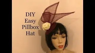 How to make a Pillbox Fascinator Hat, Millinery-easy DIY teardrop hatinator for a wedding or races