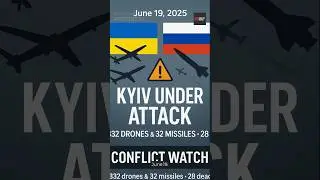 Kyiv Crushed by 332 Drones & 32 Missiles &ndash; 28 Dead (Jun 19)