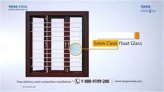 Tata Pravesh Zen window with 95% opening and sliding features