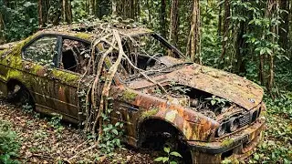 Abandoned Black BMW M3 E30 Full Restoration | Silent ASMR Car Rebuild to Perfection