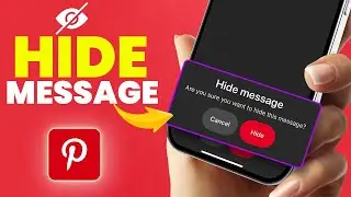 How to Delete Message on Pinterest on iPhone | Hide Pinterest Messages on iOS
