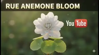 Rue Anemone: Soft Bloom of Early Spring 🌸🍃 #timelapse #flower #timegrowth