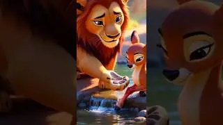 Sher ne ek heeran ki jaan bachai our sher ne heeran se dosti karli salam hai aise dosti ko