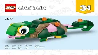 👑 LEGO instructions 👑 Creator 👑 31377 👑 Turtle with a Water Lily 👑 Book 2 👑