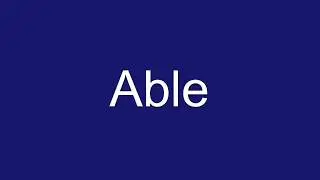 Able Meaning | E-Dictionary
