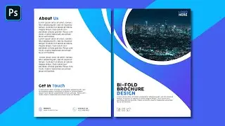 Bi fold Brochure Design for Beginner | Brochure Design In Photoshop