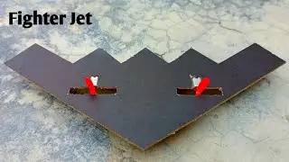 How To Make B-2 Spirit Bomber Jet With Cardboard at Home 