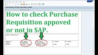 9 How to check PR Approved or not ZMM PR ! SAP Tutorial for beginners !
