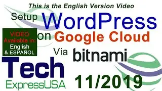 Setup and Install WordPress on Google Cloud via Bitnami.com (English)