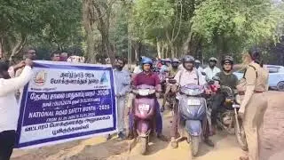 National Road Safety Month Awareness by Poonamallee RTO.