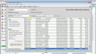 Item Sales History By Customer List in Sage 50