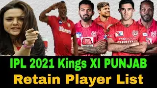 IPL 2021 Kings XI Punjab Retain Player List