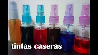 TINTAS CASERAS BASE ALCOHOL CON PLUMONES O MARCADORES